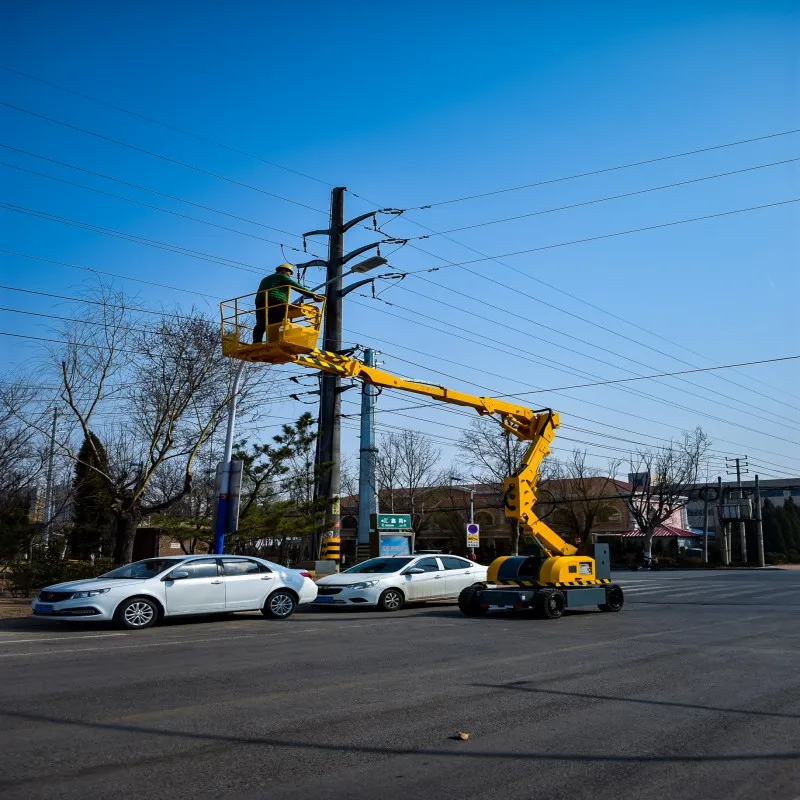 China hot sale 9-21m Crawler Articulated Boom Lift Telescopic Articulated Lift Towable Boom Lift