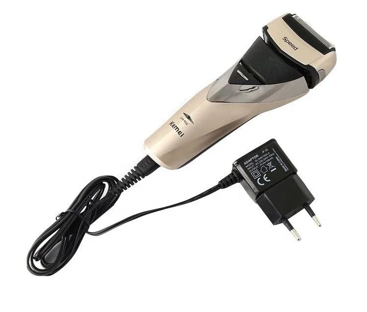Kemei KM-8102 перезаряжаемая аккумуляторная электробритва для мужчин с двойным лезвием возвратно-поступательным движением моющиеся триммер бороды бритва уход за