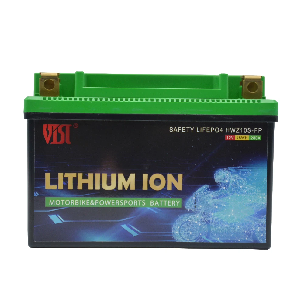 ECODI 12V 1.6Ah 2Ah 2.5Ah 3Ah 3.5Ah 4Ah 5Ah 6Ah 7Ah 8Ah 9Ah 10Ah motorcycle motorbike starting LiFePO4 lithium battery with BMS