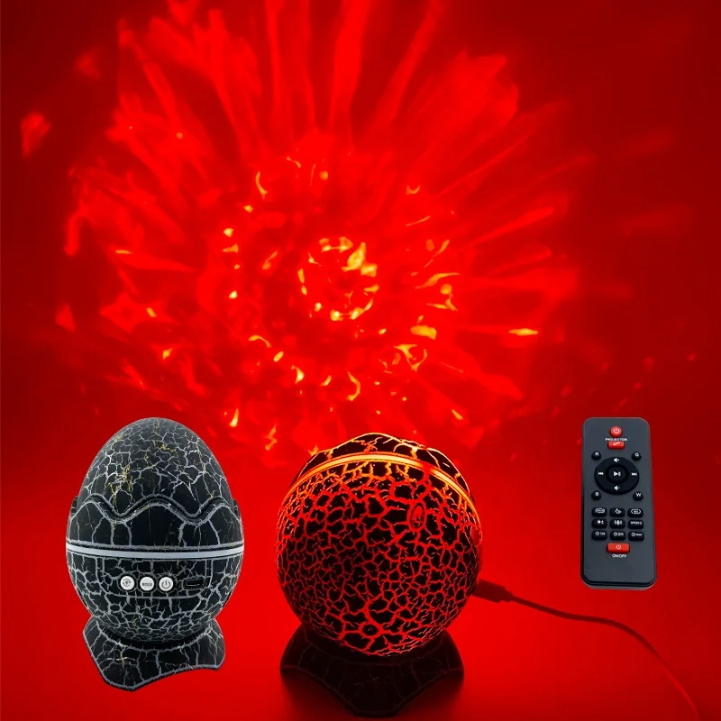 Gift dinosaur egg crack transparent starry sky light star galaxy projector for bedroom laser projection atmosphere night light
