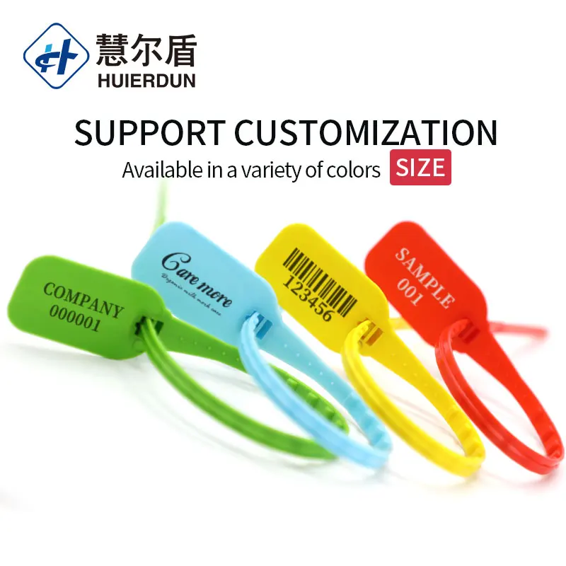HED-PS159 plastic security seal with barcode strap container plastic security seals plastic high security seal