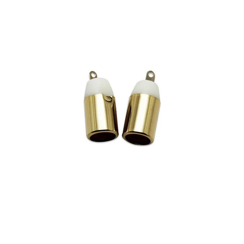  Factory Gold plated Brown White color audio female RCA jack