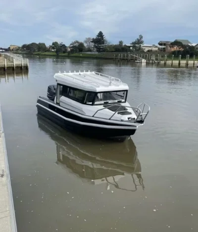 25ft 7.5m welded aluminium lobster fish pleasure Fishing vessel Speed Boats for sale With Cabin boat For sale with cheaper price