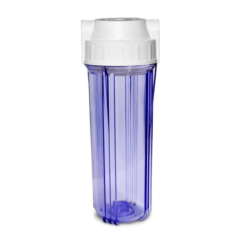 10 Inch Male Thread Transparent Water Filter Housing Backwash