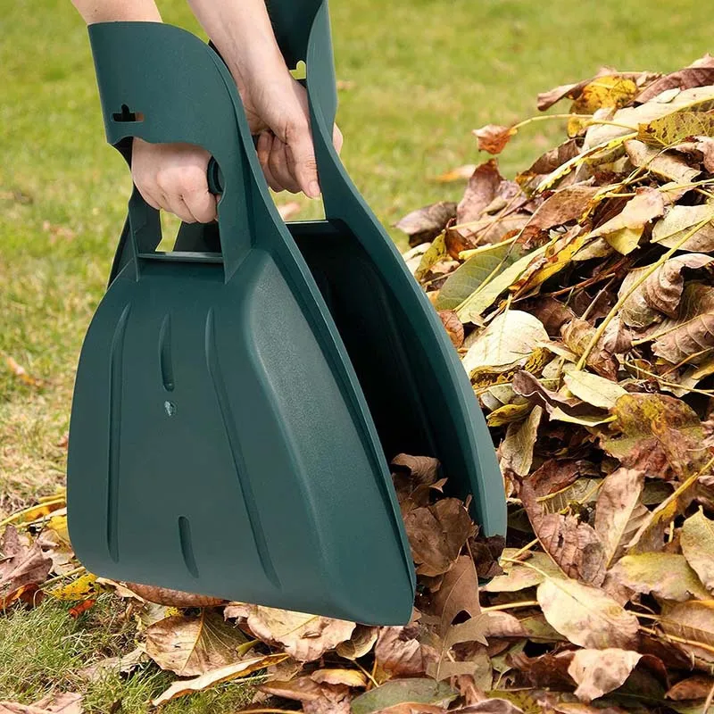 Leaf Rakes Hand Tool Lightweight leaf pickers Grabber Tool for Scooping Up Leaves Spreading Mulch Garden Yard