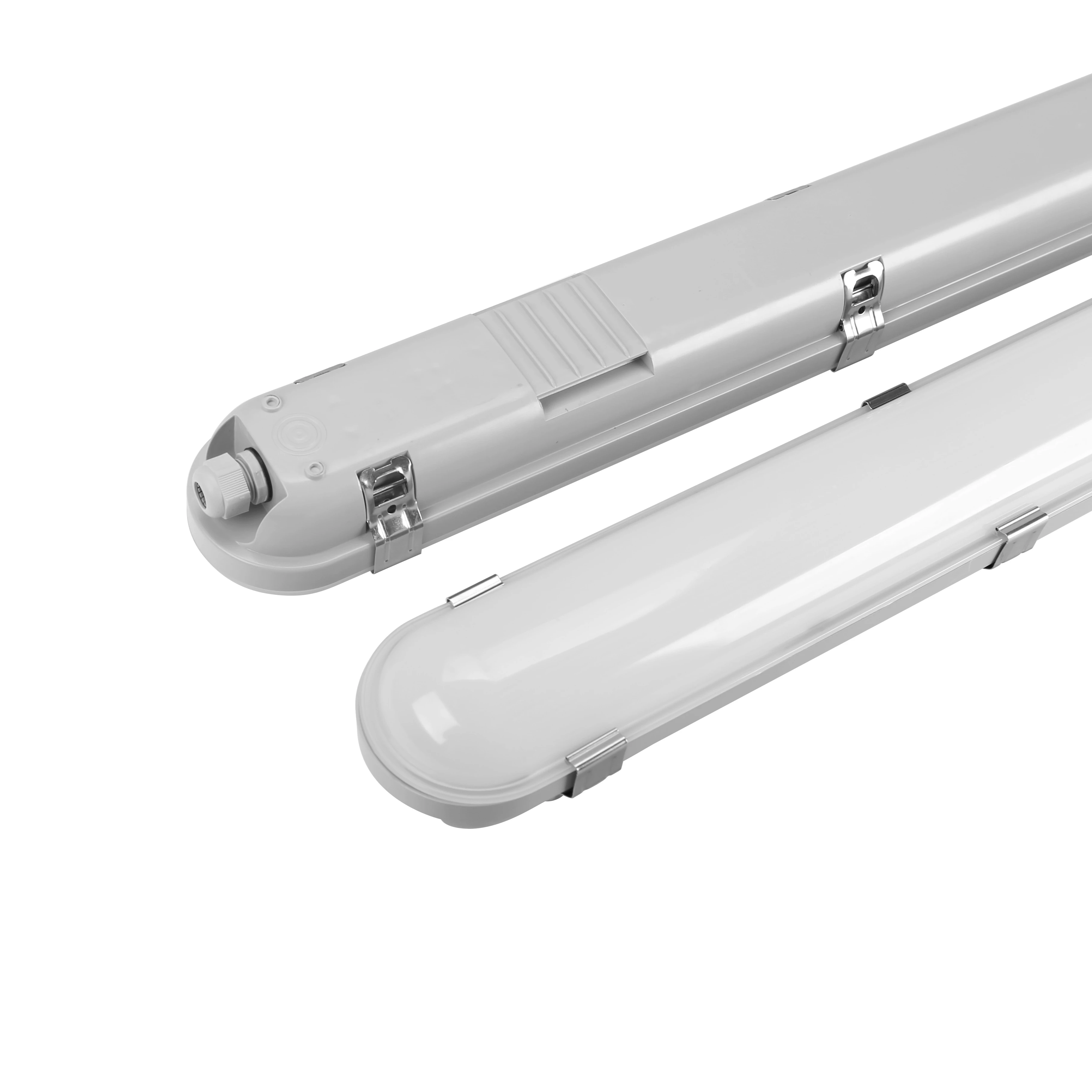 1.2m 1.5m 60w 50w 55w 36w 20w ip65 ip66 pc housing linear flat batten industrial emergency led tri-proof light