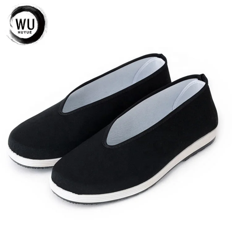 China wholesale white rubber sole martial arts canvas Kungfu Shoes