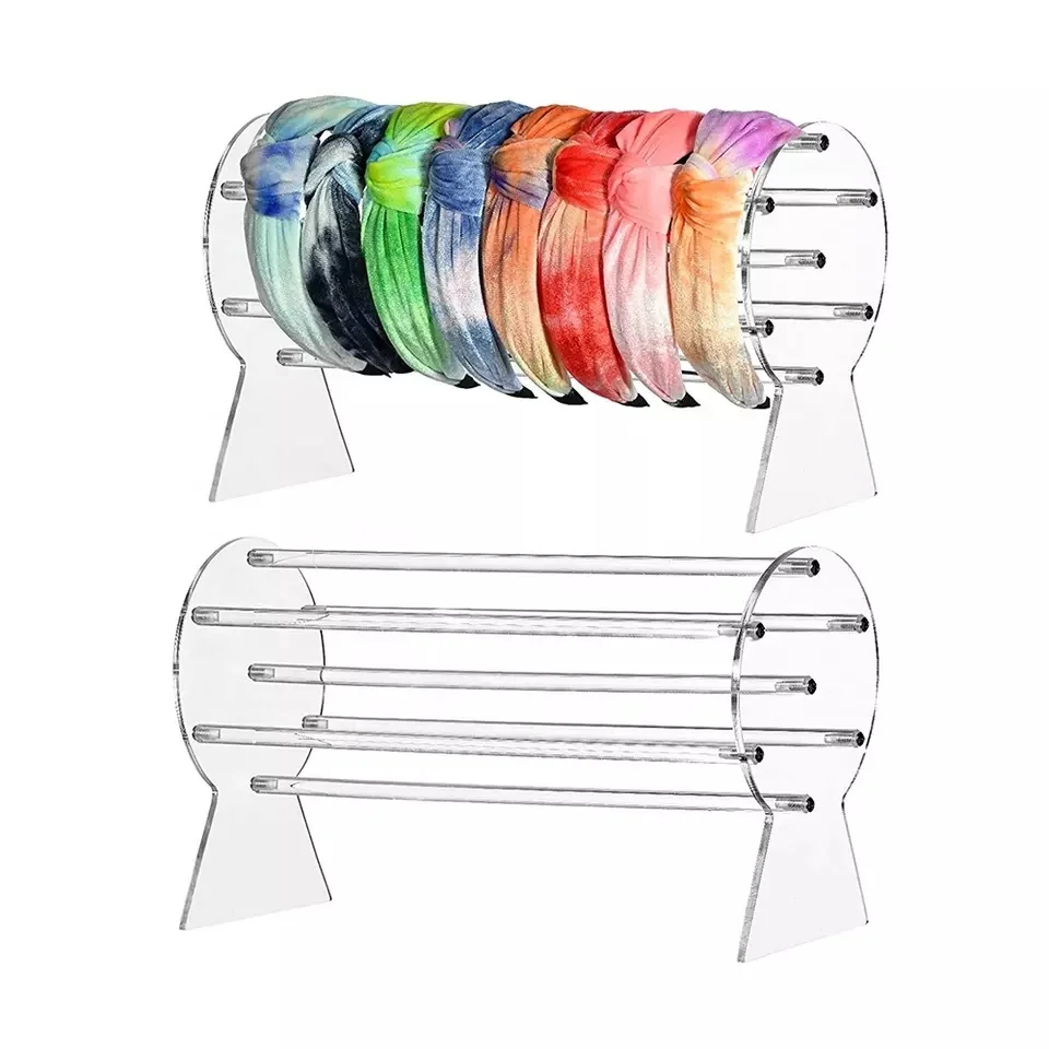 Clear Headband Holder Organizer Acrylic and Hair Accessory Jewelry for Chains Bracelets Necklaces
