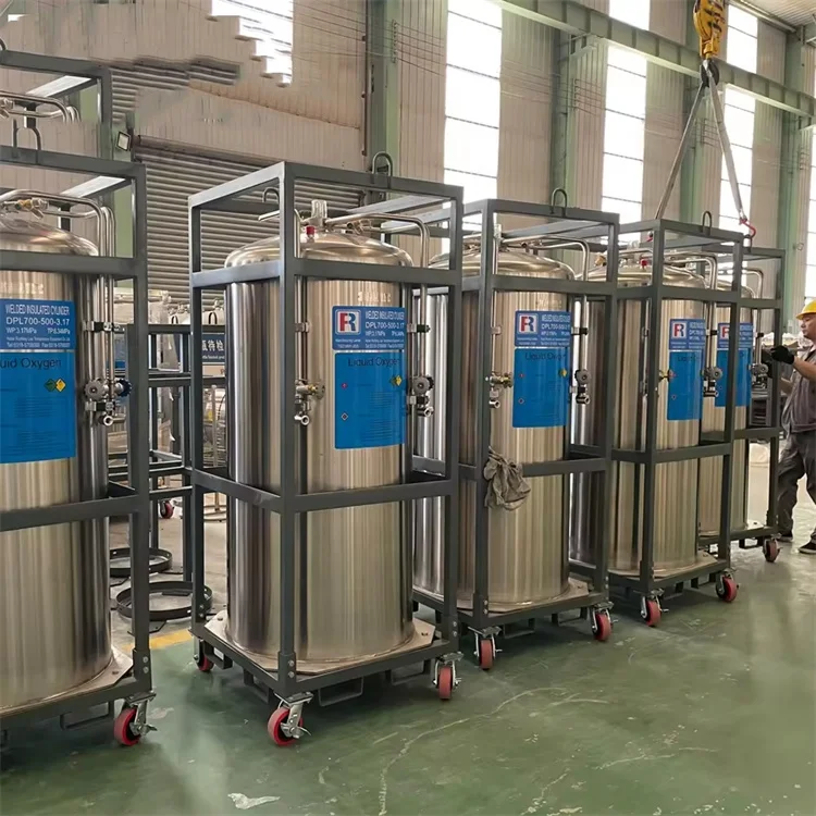 Баллон для хранения газа баллон с жидким криогенным кислородом Co2 азотный сварной изолированный резервуар Dewar
