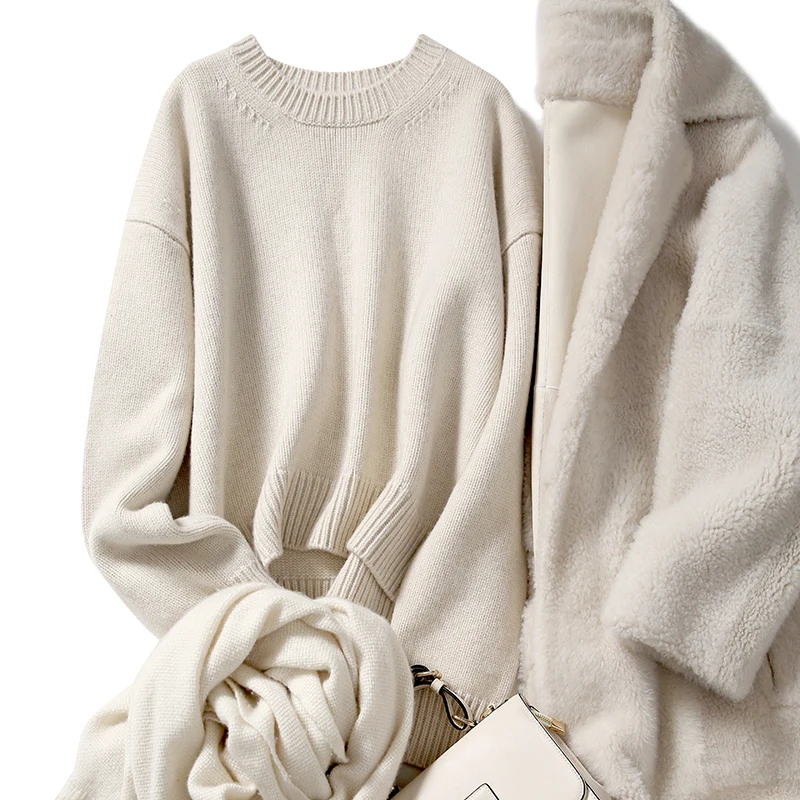 
Ladies Cashmere Spring Women Knit Plus Size Pullover Sweaters 