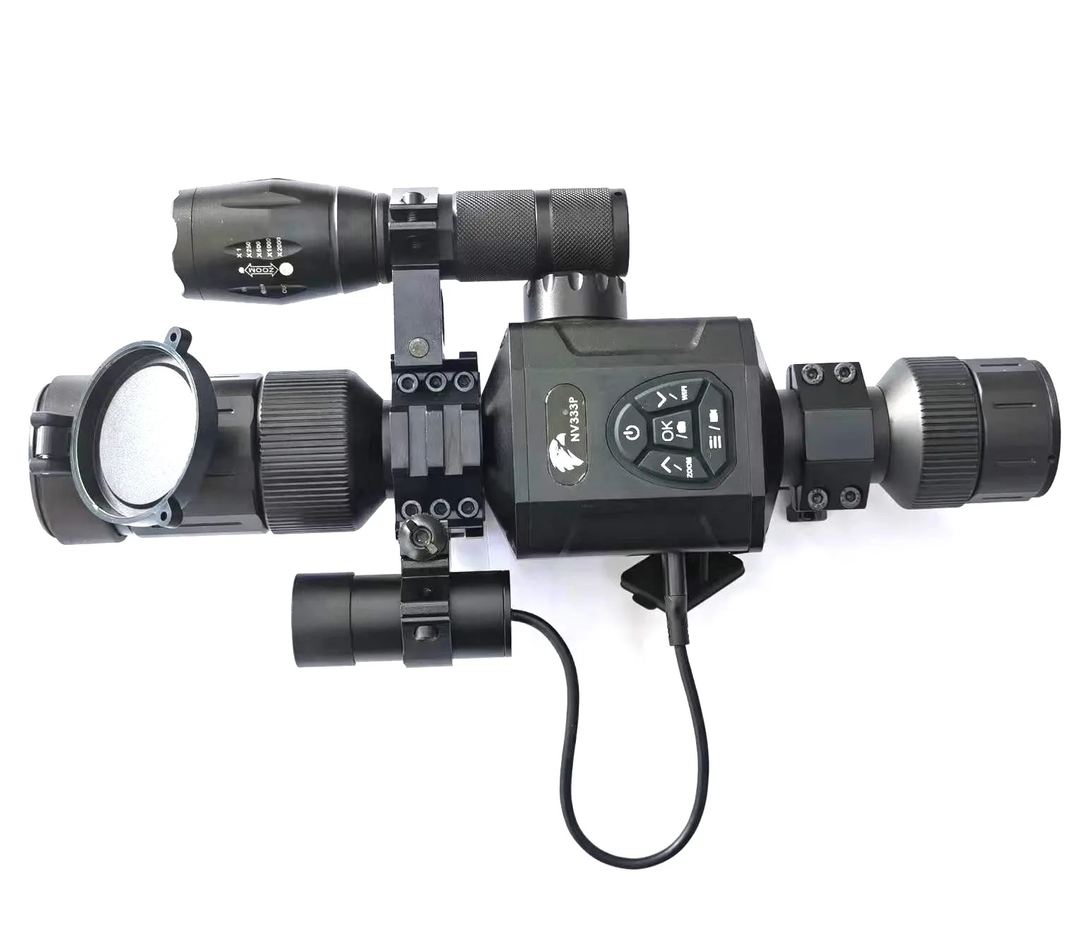 NV333P with range finder Infrared night vision digital night vision day and night vision scope Connect with Smartphone via App