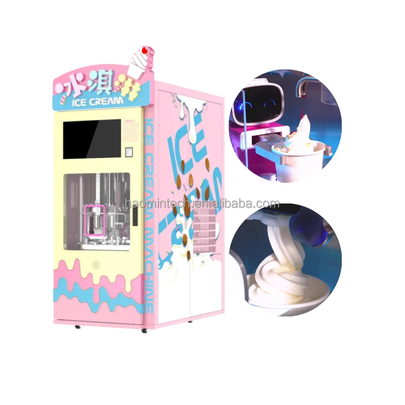 Automatic Coin Milk Ice-cream Vending Machine Credit Card Acceptor