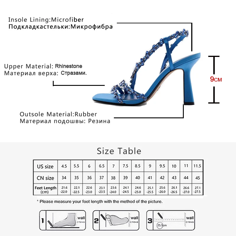 Hot Wholesale Shoes Women Sandals Sexy Crystal 10 Cm High Heels Ladies 2022 Wedge Platform Sandals Stripper Shoes Clear Custom