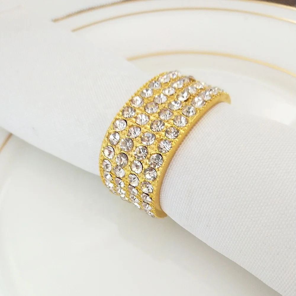 crystal diamond napkin ring, jewellery beads napkin rings for wedding