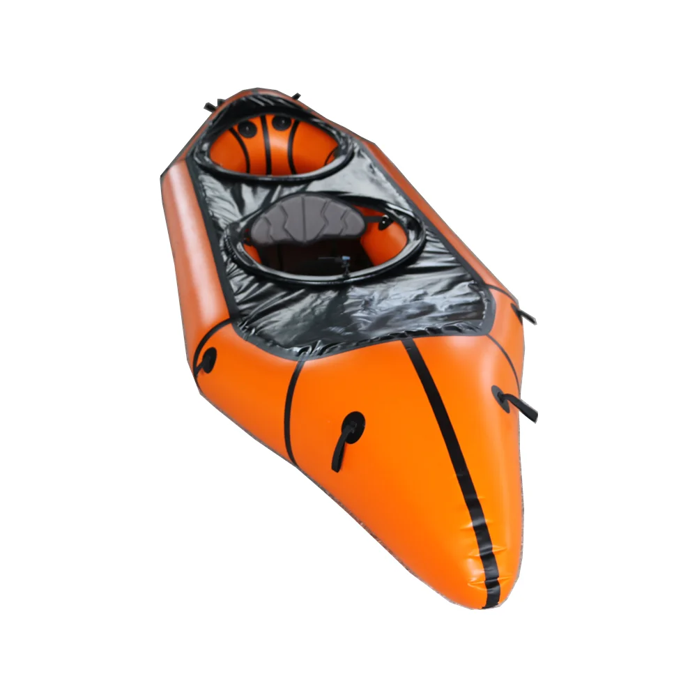 2 Person Rafting Boat Hovercraft Packraft Inflatable Island River  Packraft with hand pump for hot sale