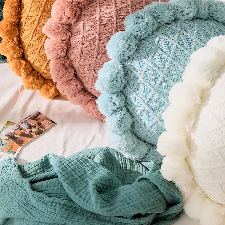 Hot Selling Latest Design Pure Color Pillow Custom Kawaii Flowers Plush Pillow Sunflower