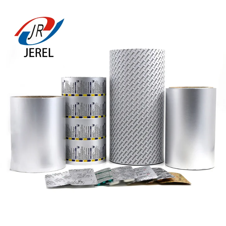JEREL Hologram printed Half Hard Pharmaceutical PTP aluminum foil for medication blister packs