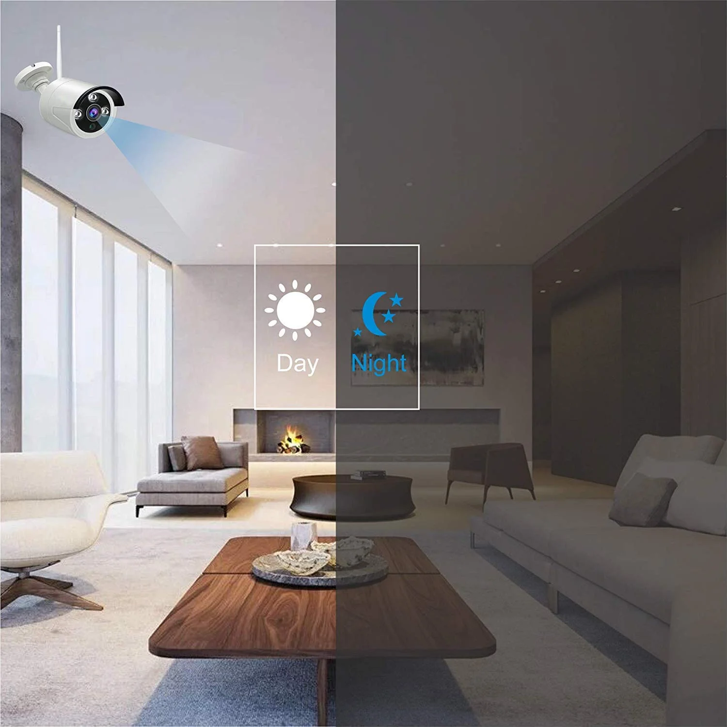 Hot Selling With 1T HDD Home Security Camera 4CH CCTV Set Camera 1080P 2MP Wireless Wifi NVR Kit Video Camera cctv kit