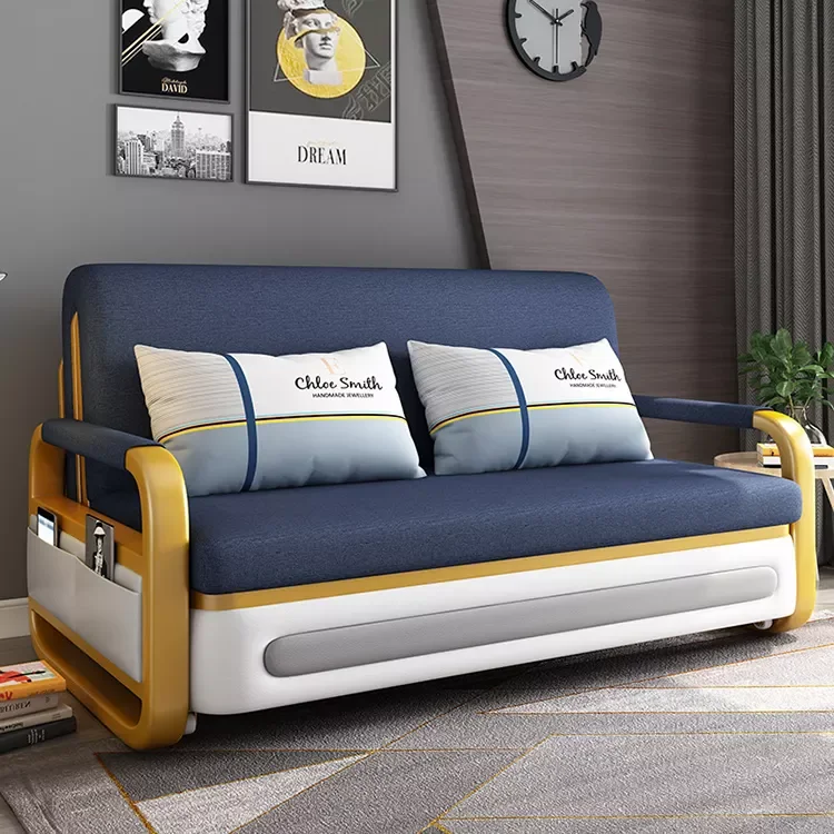 2022 design pull out convertible sofa bed with storage multifuncional nordic folding couch modern living room furniture sofa