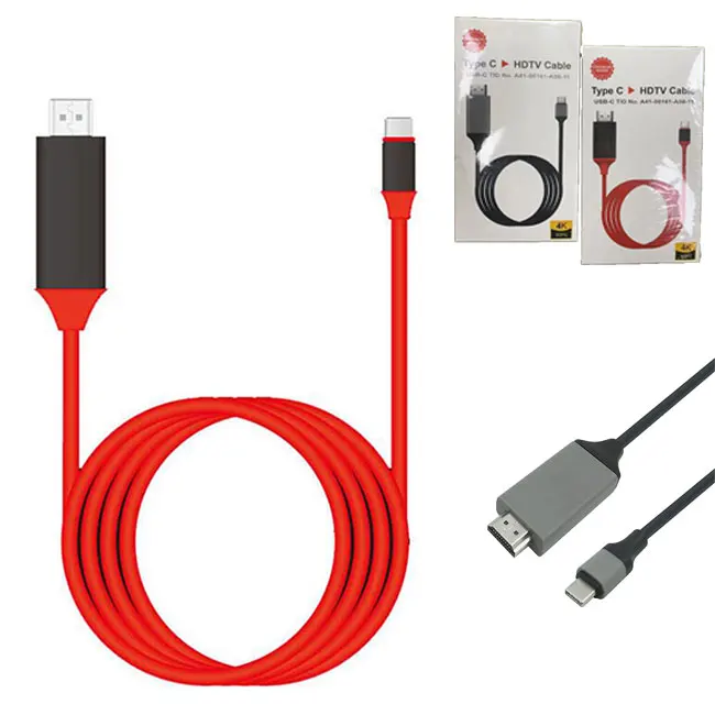 Wholesale USB 3.1 Type-c to Hdtv Cable Mobile Phone to hdtv cable usb-c for TV Projector 1080P 4K