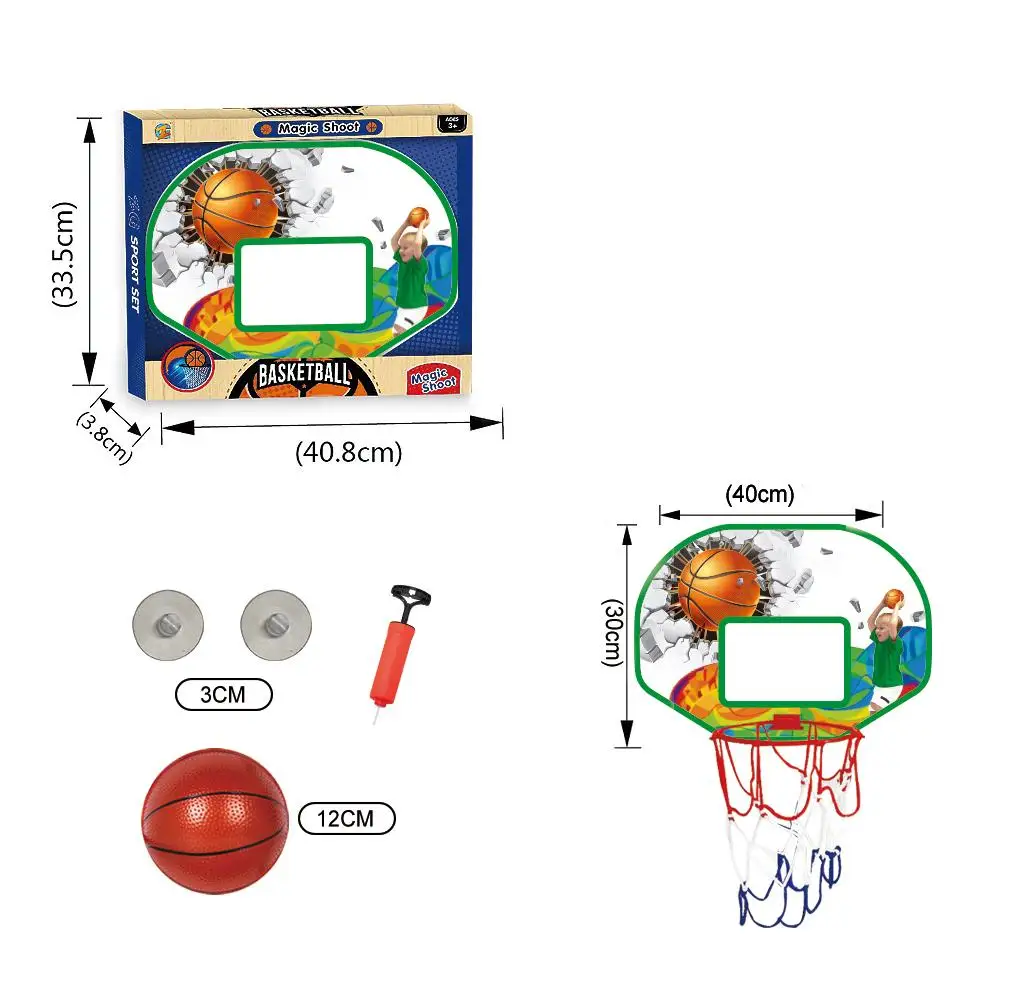 High quality basketball hoop backboard set up kids basketball game with mini balls