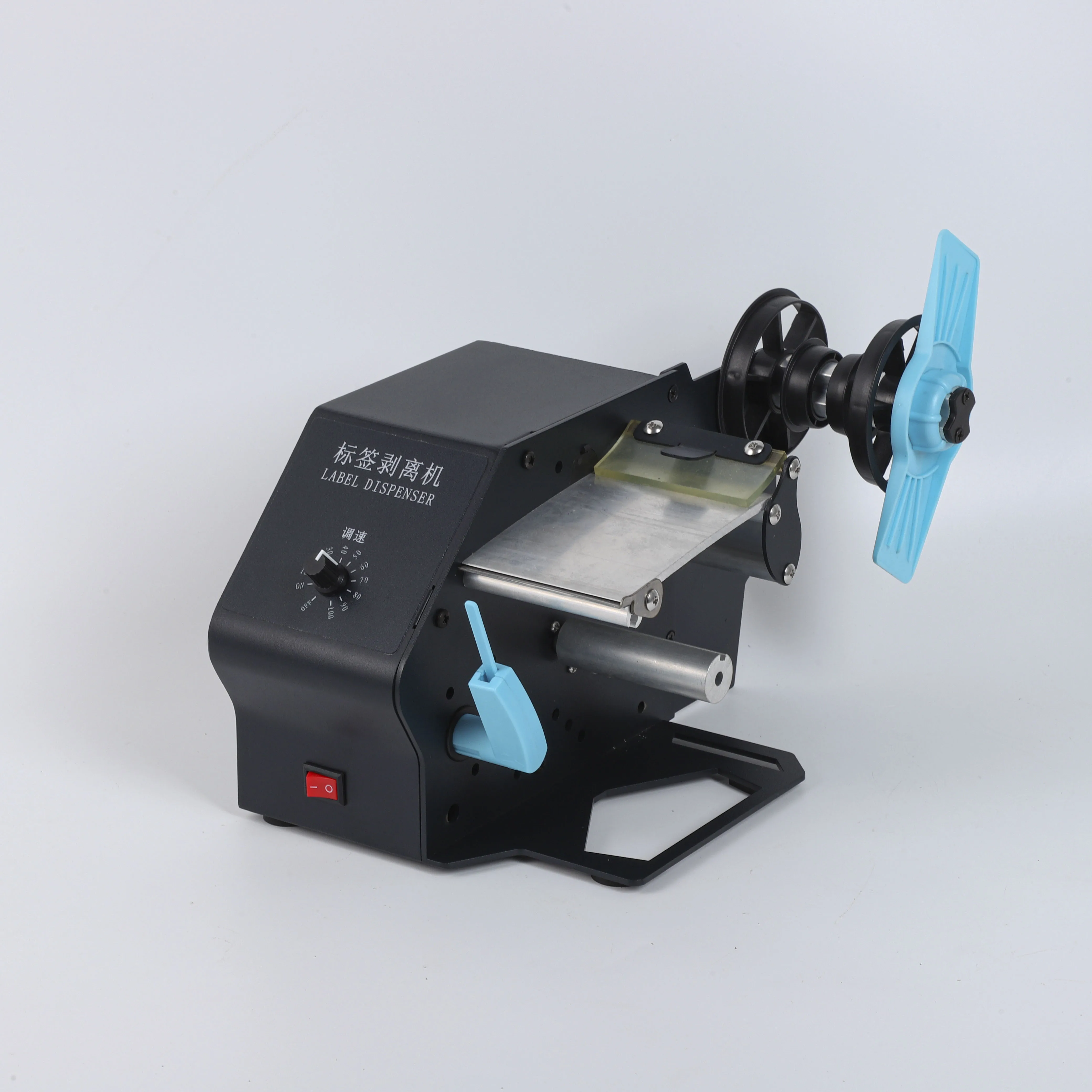 Small Economical Automatic Label Stripping Machine, Barcode Label Dispenser, Sticker Dispensing Machine