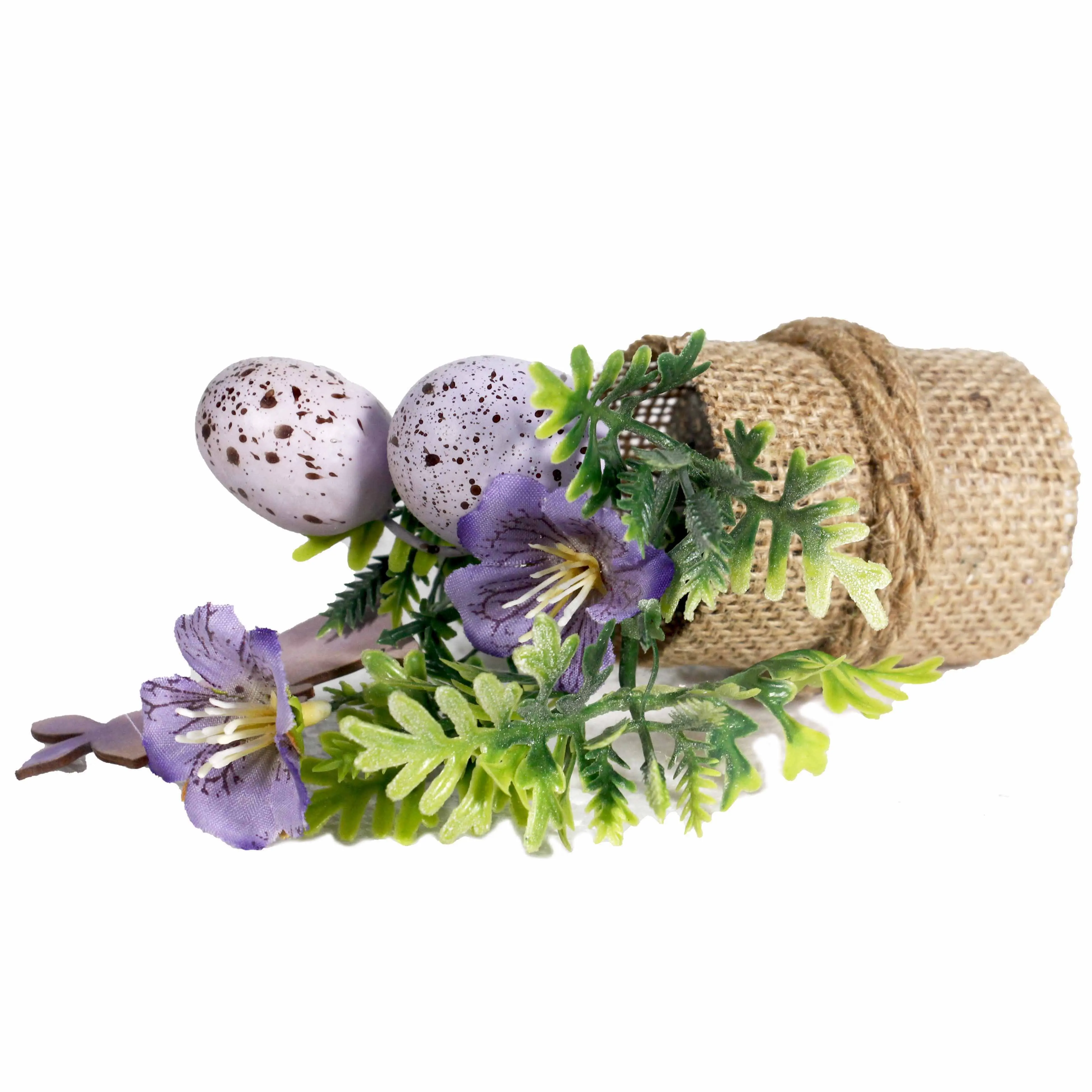 Wholesale Easter Eggs Handmade Floral Pot Holiday Decoration Hot Selling Hand Painted Easter Egg