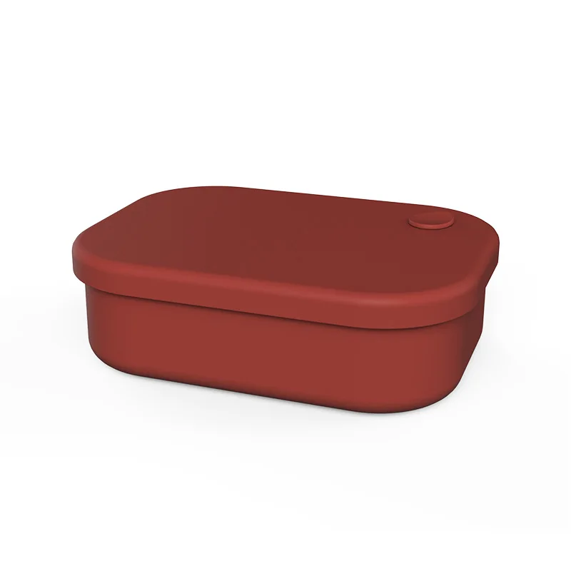 Reusable Silicone Lunch Box BPA Free Silicone Bento Lunch Box Food Grade Microwave Fresh-Keeping Food Storage Box With Lids