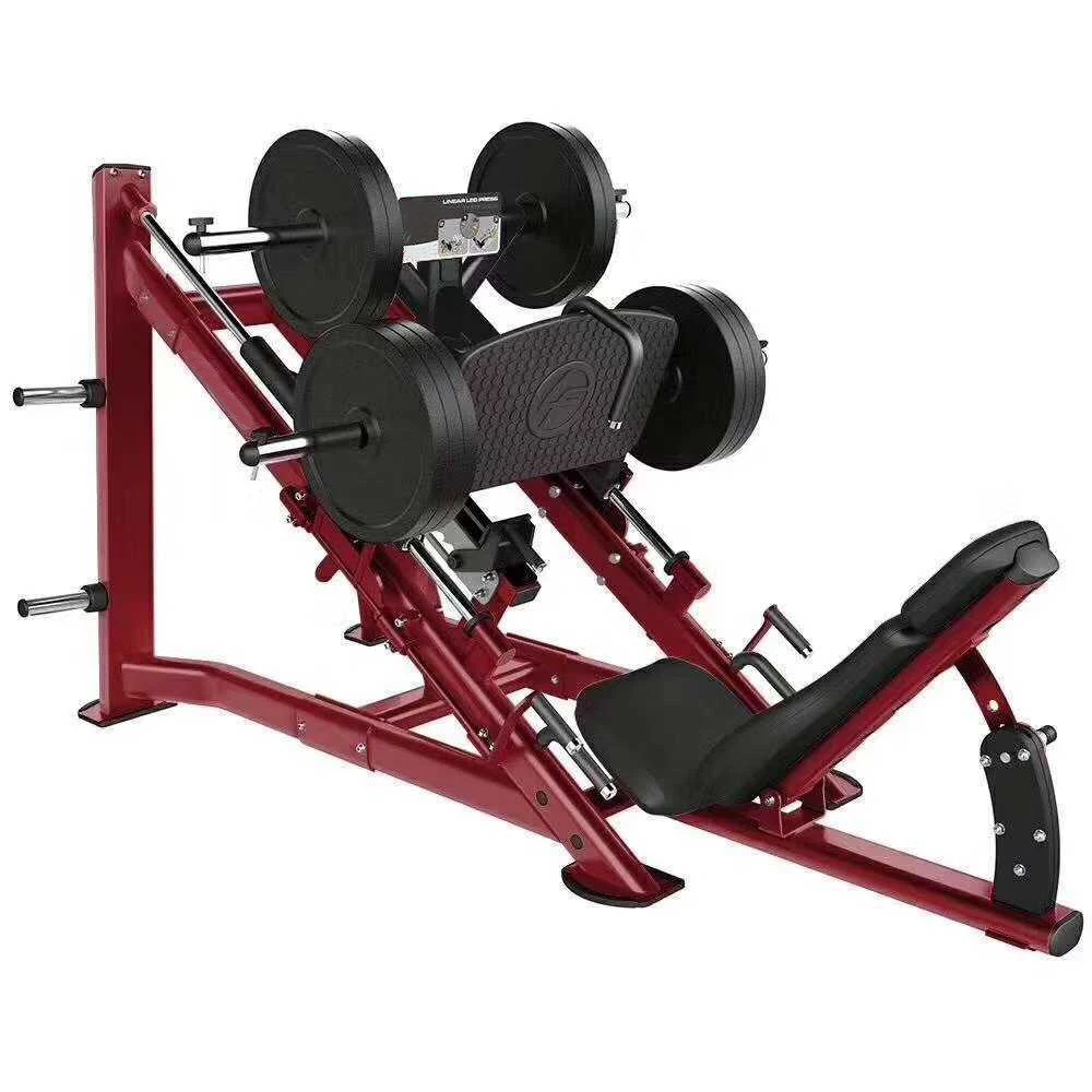 Commercial Strength Training Linear Leg Press New Plate Loaded Incline Leg Press Machine 45 Degree Leg Press
