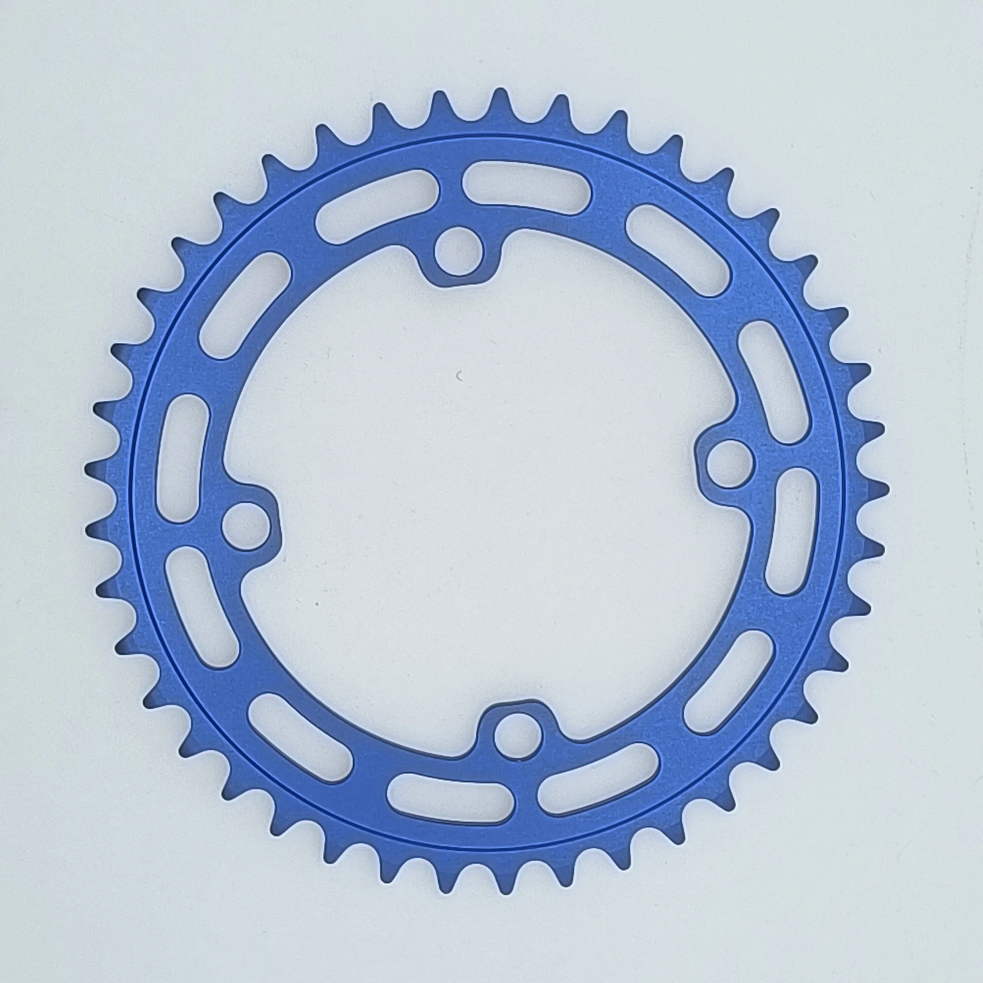 Новое поступление 104BCD гоночный велосипед BMX алюминиевая Alloy7075-T651 с покрытием Королевская Синяя анодированная пластина Chainri