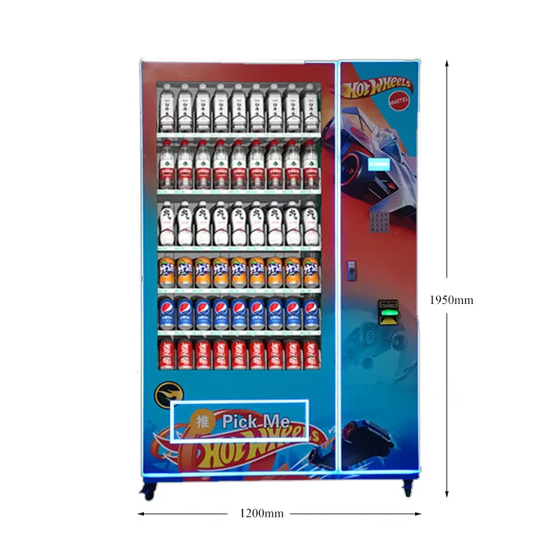 Customized High-Quality Water Sell Vending Machine Large Capacity Vending Machine Card Reader For Sale