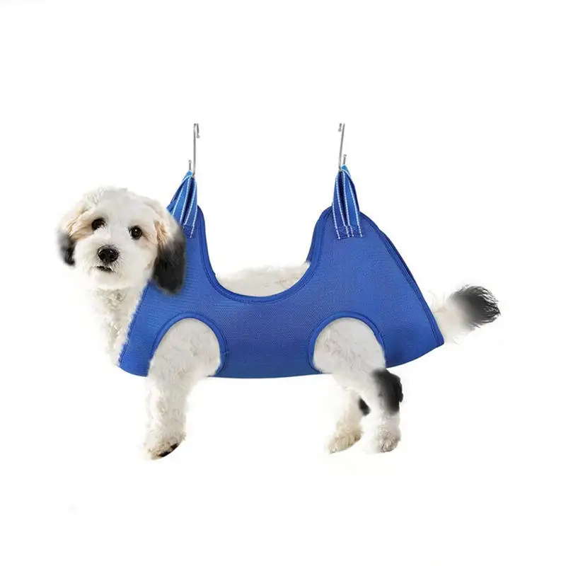 High quality Anti-Skid Button Pet Hammock Dog pet leashes and harnesses Cat Dog Nail Clip Grooming Hammock for pet