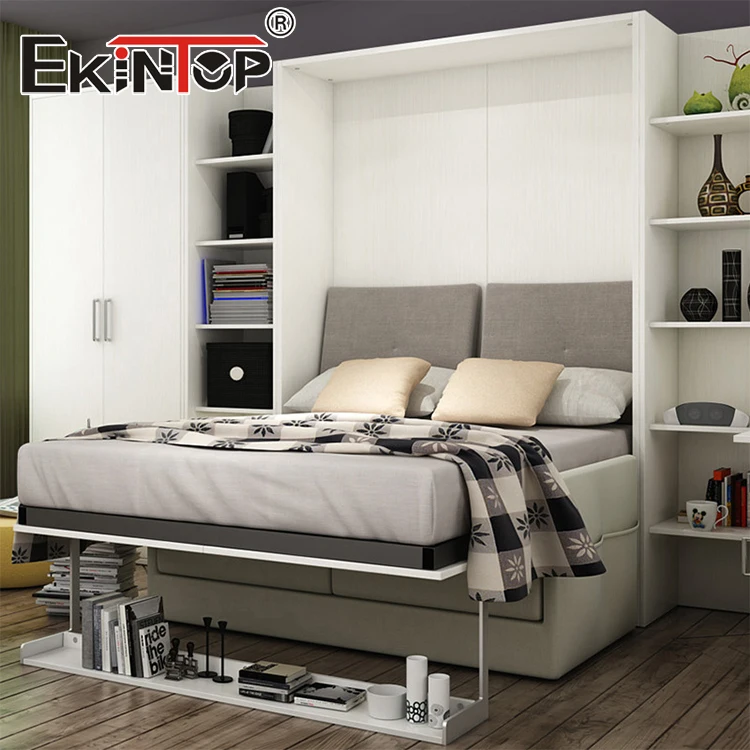 Ekintop space saving bedroom furniture wall bed murphy bed sofa vertical folding