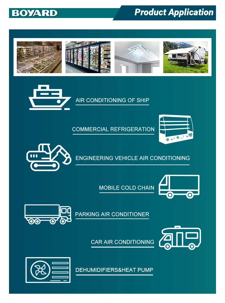 10000 btu DC horizontal vertical compressor battery driven for auto bus ambulance vehicles AC parts accessories
