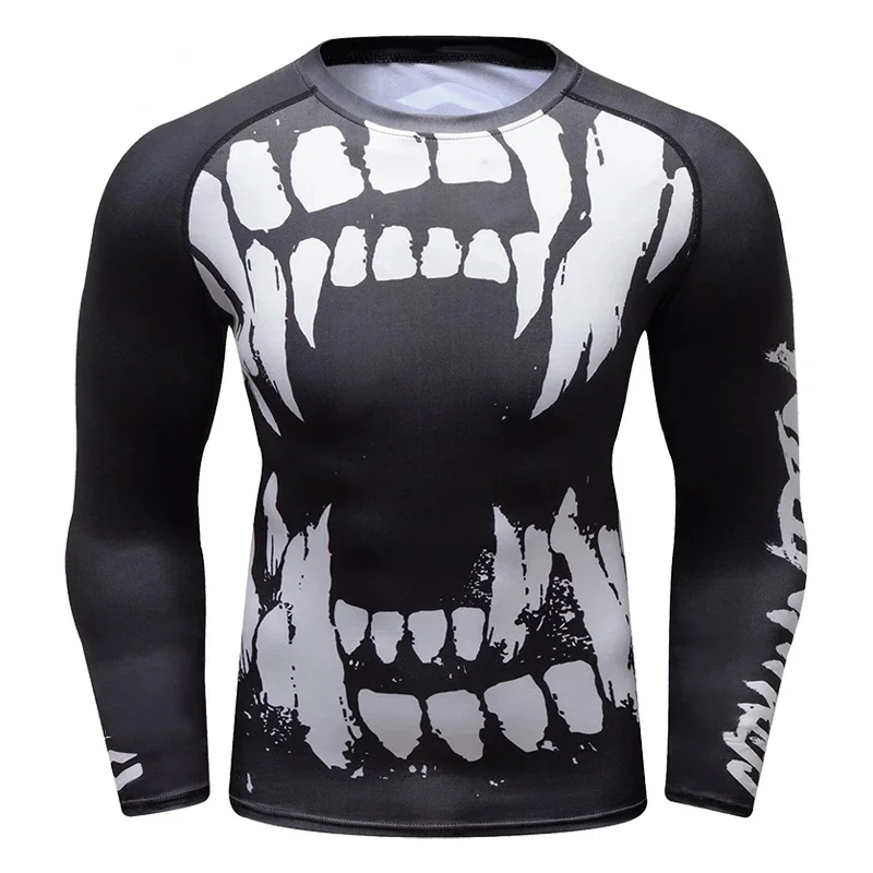 Wholesale Sublimation Spandex Customized Printing Long Sleeve T-shirt Customized Sublimation Fast Dry Long Sleeve