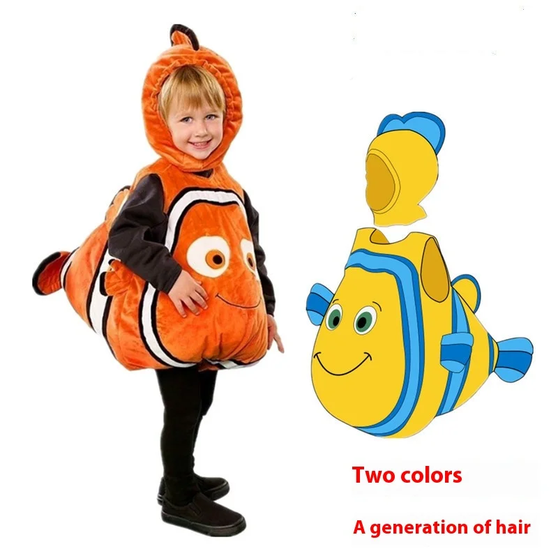E98 Nemo Clownfish Costume Movie Finding Nemo Cos Nemo Adventure Character Costume Halloween Kids Costume