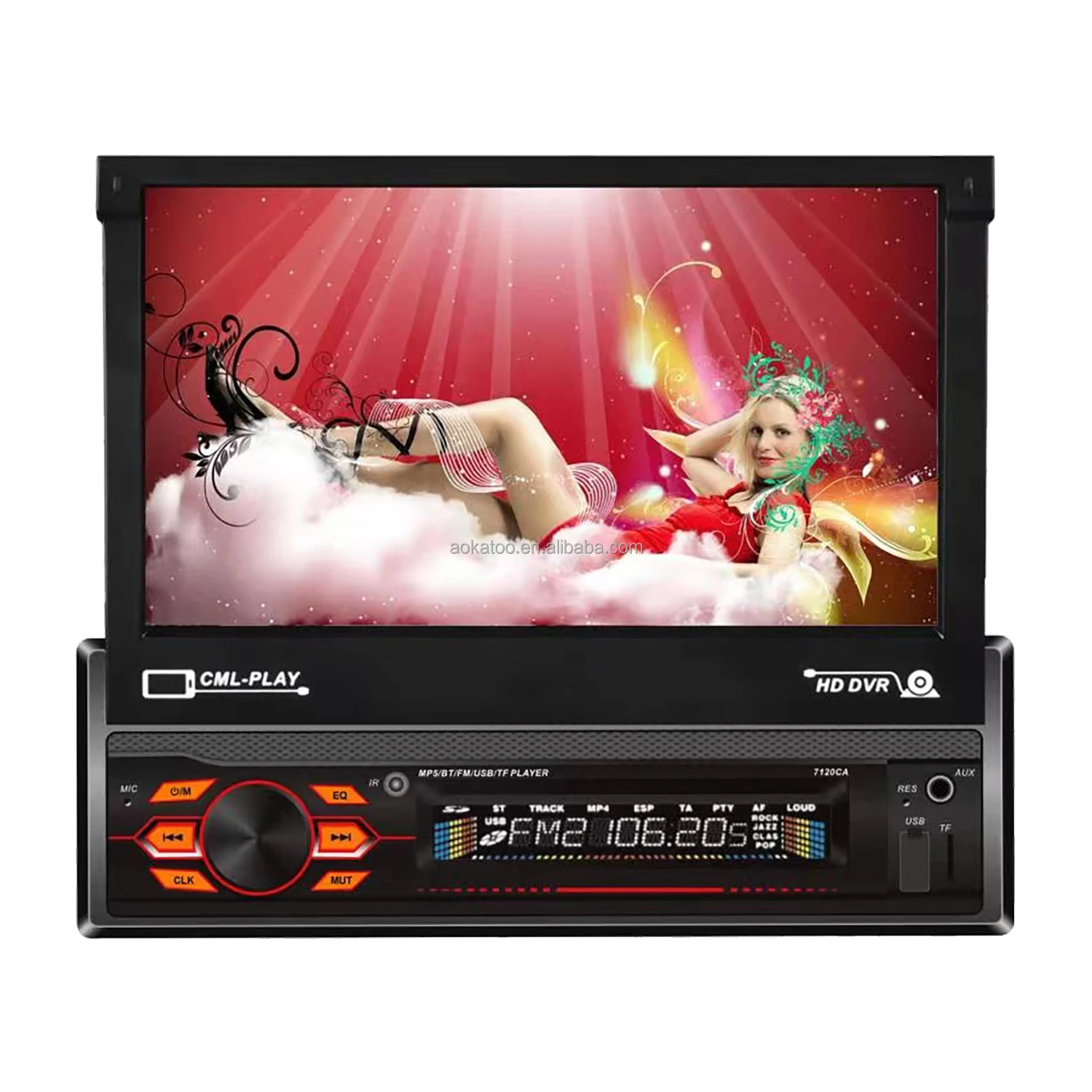 7018B Source Factory Universal 1din 7 inch Touch Screen Car Mp5 Player Radio Steering Wheel Control Phone Link