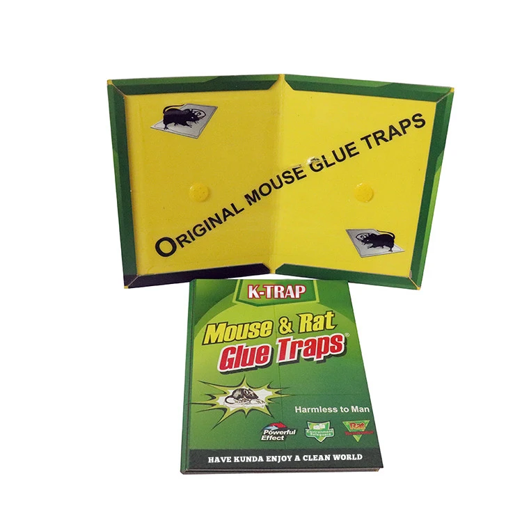 Strong Adhesive Paperboard Pre Baited Mouse Glue Trap Rat Glue Traps Sticky Trap Board Book for Mice and Rats