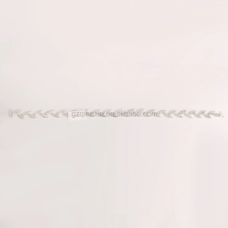 
Rhinestone Woman Metal Decoration Belt Manufacture, Brand Design Lady Thin Waist Belt For Dress 