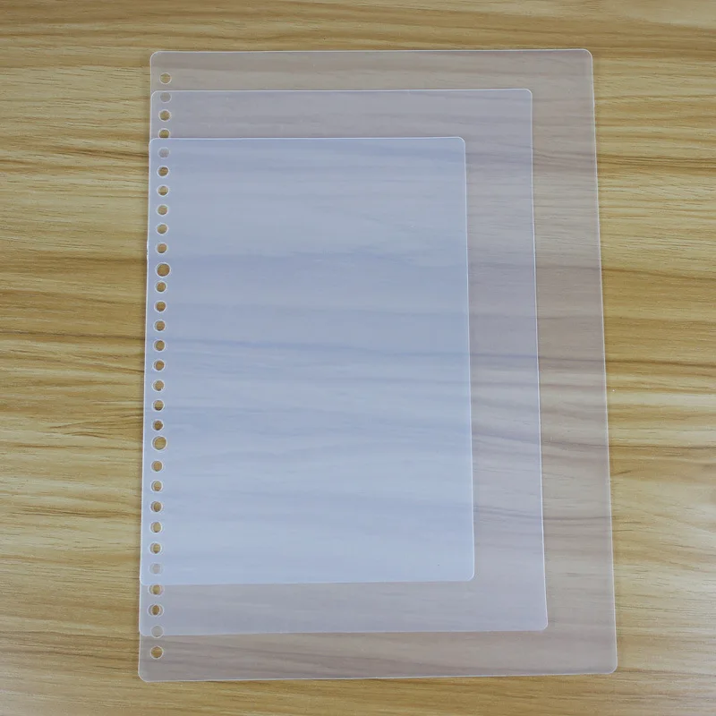 Thickened 0.5mm perforated A4 cover B5 A5 binding film 20 holes 30 holes 26 holes perforated jacket