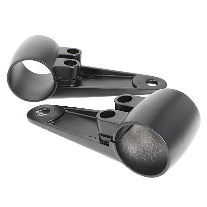 Black Universal Headlight Mount Brackets Fork 35/39/41mm For Motorcycle Chopper Cafe Racer Universal