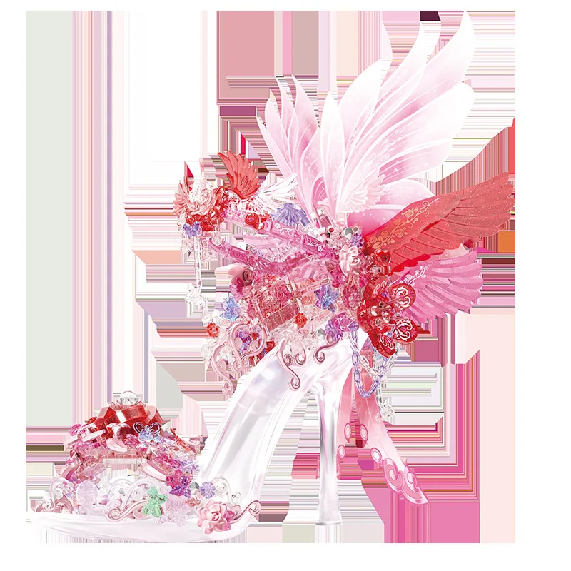 New Arrivals SEMBO Blocks 804244-45 Crystal shoes model MOC Micro Building Blocks kit Puzzle educational Blocks toy for kids