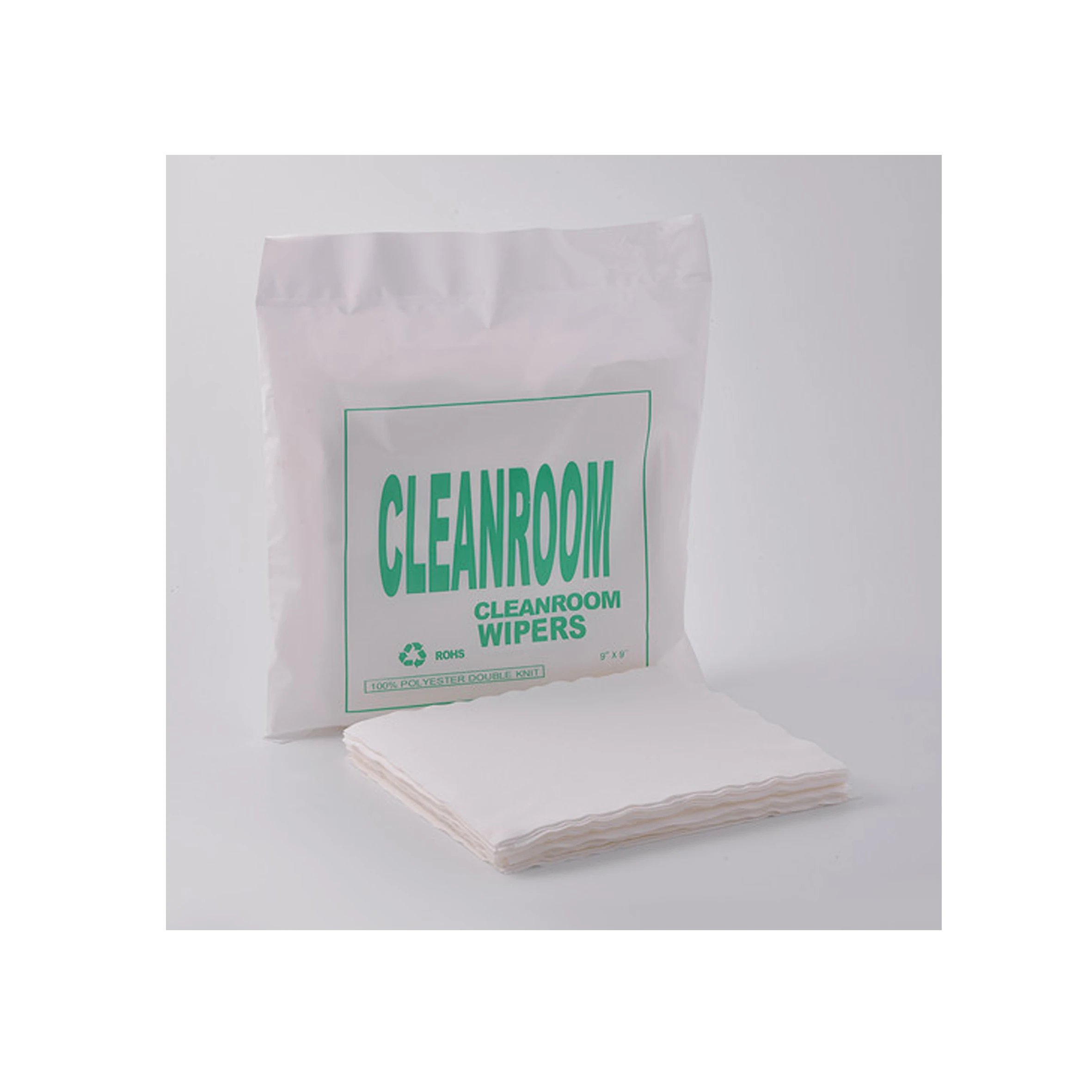 Disposable Best  Sell Quality Lint Free Class 100 White Knit Microfiber Laser Sealed Cleanroom Wipers