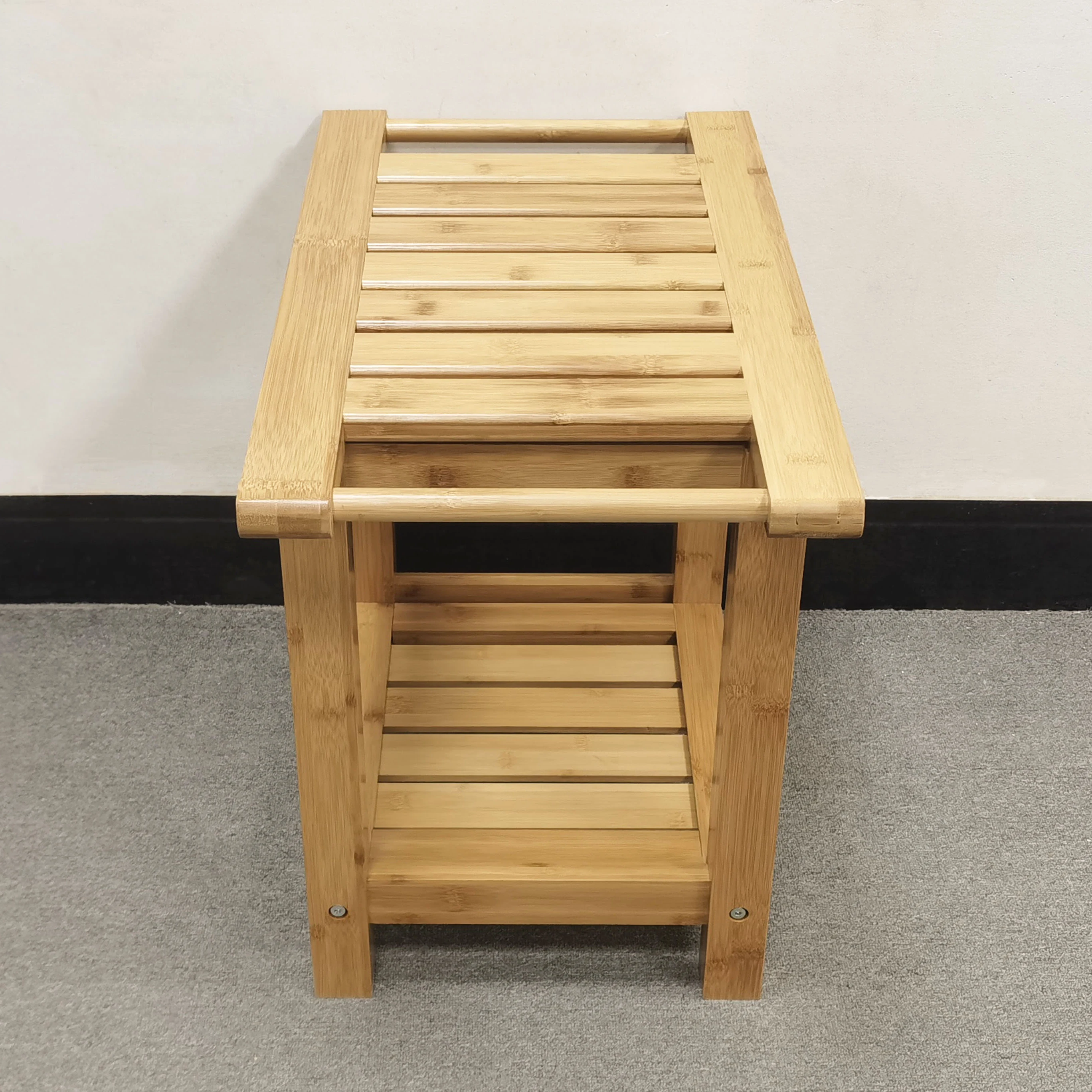 Заводская поставка, Бамбуковая душевая скамейка и бамбуковый душевой коврик, стойка-органайзер для спа-ванны