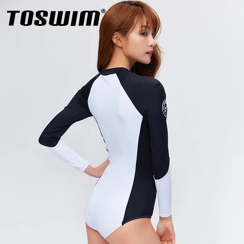 Ready To Ship Best Quality Eco friendly Luxury Women Anti-UV Beach wear Young Girls Long Sleeve Swimsuit Bath suit