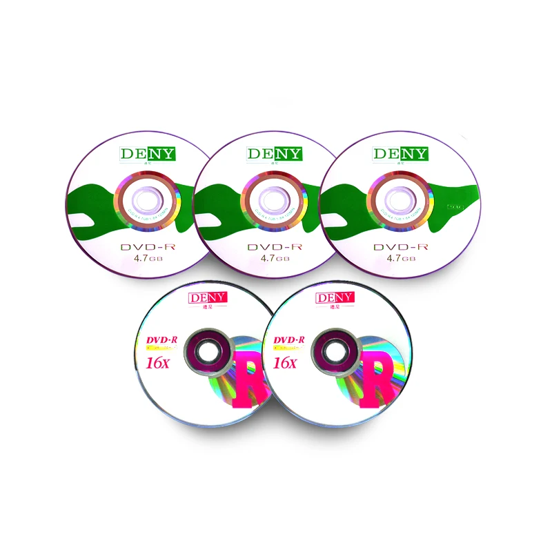50 shrink wrap package printing dvd disk with 16x manufacture wholesale blank dvds