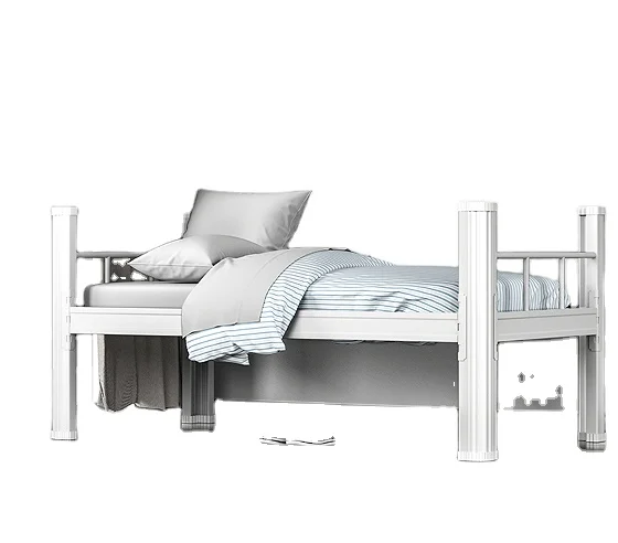 The latest design of large size metal bed can be custom sized individual metal bed