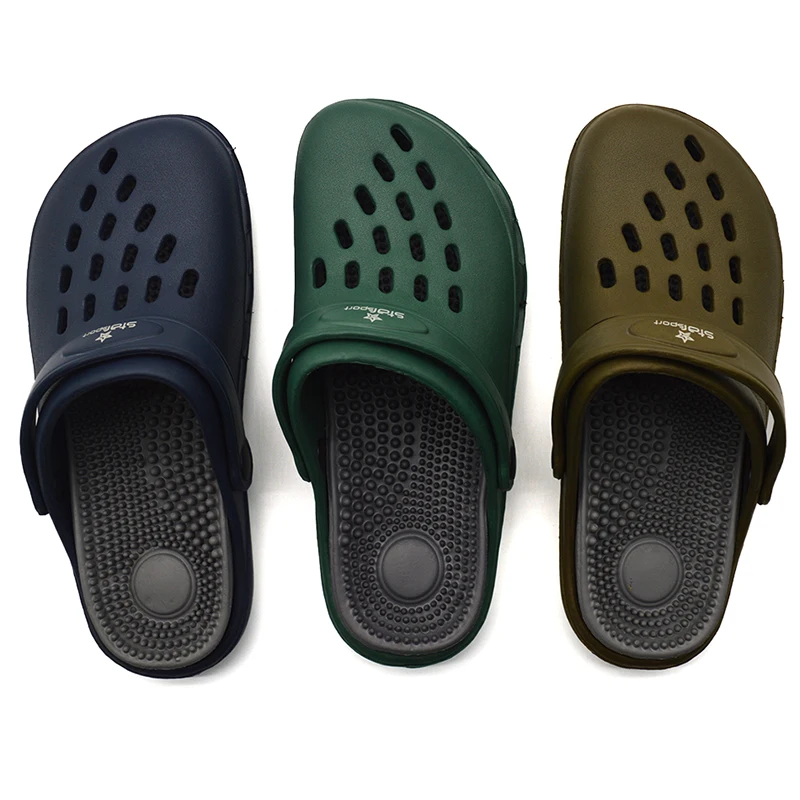 Hot Summer Eva Clogs with Light Flat Massage Insole Closed Toe Design for Spring and Autumn