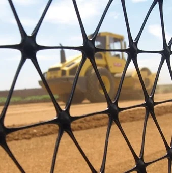 Reinforcement Triaxial geogrid For Base Stabilization And Road Way Grille Geogrilles
