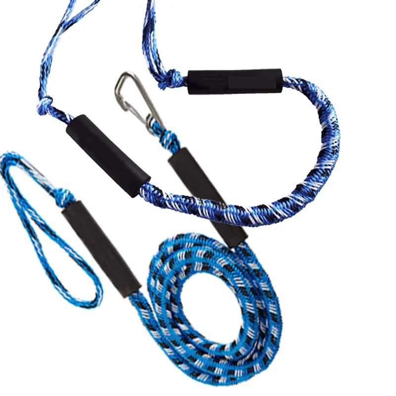 OEM MAX 900 KG 1.8M Biner For Parking Jet Ski Polyester Nylon Stretch Adjustable Boat Bungee Dock Lines Dock line Mooring Rope